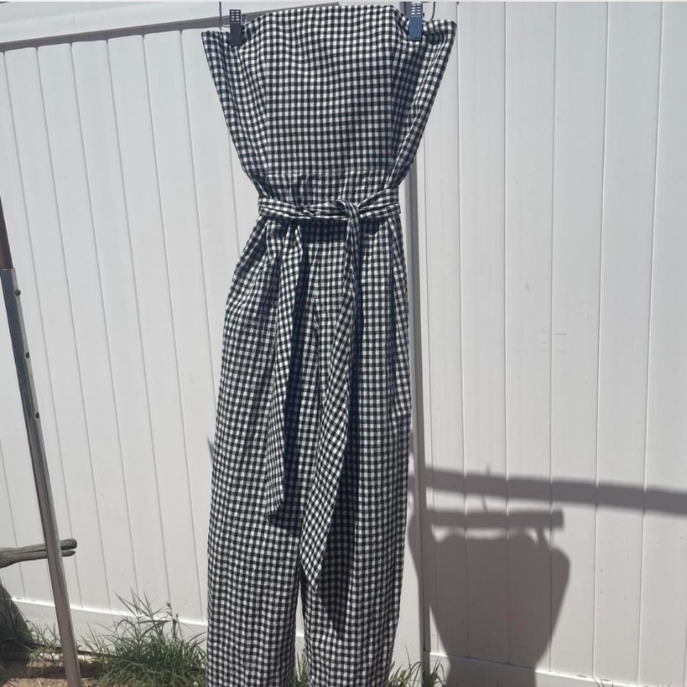 Club Mónaco gingham jumpsuit